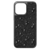 Hochwertige Smartphone-Hülle mit flachen Kristallen, iPhone® 15 Pro Max, Schwarz