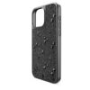 Hochwertige Smartphone-Hülle mit flachen Kristallen, iPhone® 15 Pro Max, Schwarz
