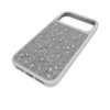 Hochwertige Smartphone-Hülle mit flachen Kristallen, iPhone® 17 Pro Max, silberfarben