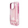 Hochwertige Smartphone-Hülle mit Kristall-Print-Motiv, iPhone® 16 Pro, Rosa