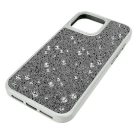 Hochwertige Smartphone-Hülle mit Streu-Design, iPhone® 16 Pro Max, silberfarben