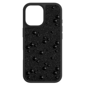 Hohe Smartphone-Hülle mit flachen Kristallen, iPhone® 17, Schwarz