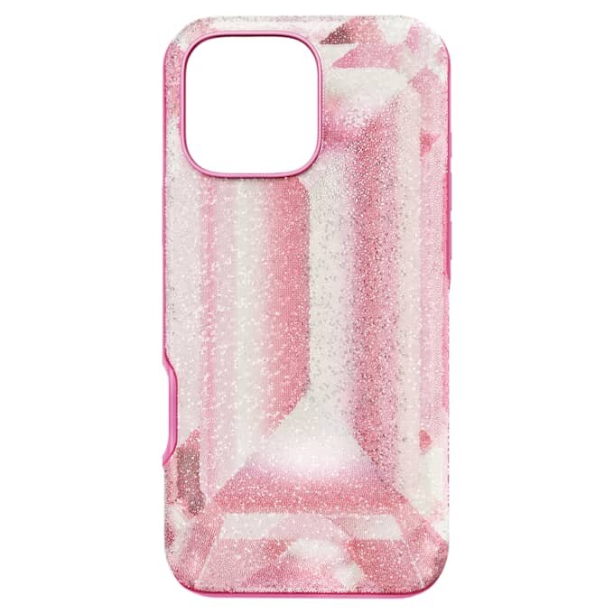 Hohe Smartphone-Hülle mit Kristallprint-Motiv, iPhone® 16 Pro Max, Rosa Hohe Smartphone-Hülle mit Kristallprint-Motiv, iPhone® 16 Pro Max, Rosa