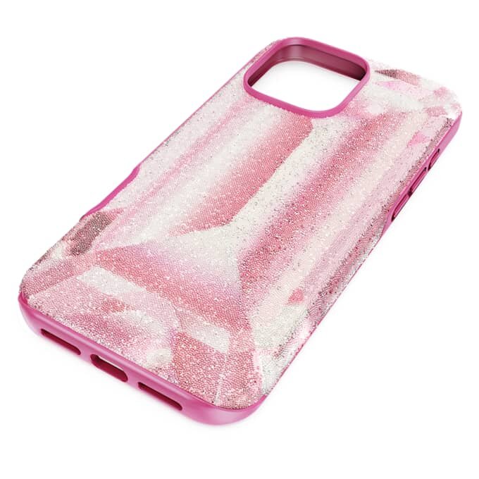 Hohe Smartphone-Hülle mit Kristallprint-Motiv, iPhone® 16 Pro Max, Rosa Hohe Smartphone-Hülle mit Kristallprint-Motiv, iPhone® 16 Pro Max, Rosa