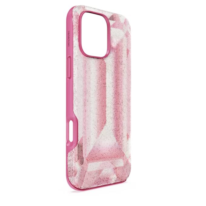 Hohe Smartphone-Hülle mit Kristallprint-Motiv, iPhone® 16 Pro Max, Rosa Hohe Smartphone-Hülle mit Kristallprint-Motiv, iPhone® 16 Pro Max, Rosa