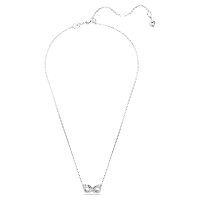 Hyperbola-Anhänger Pavé, Infinity, Weiß, rhodiniert Hyperbola-Anhänger Pavé, Infinity, Weiß, rhodiniert