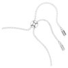 Hyperbola-Armband „Infinity and Heart“, weiß, rhodiniert