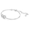 Hyperbola-Armband „Infinity“, weiß, rhodiniert
