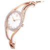 Hyperbola Armreihuhr, Swiss Made, Metallarmband, Roségoldfarben, roségoldfarbene Oberfläche