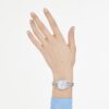 Hyperbola Armreihuhr Swiss Made, Metallarmband, silberfarben, Edelstahl