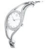 Hyperbola Armreihuhr Swiss Made, Metallarmband, silberfarben, Edelstahl