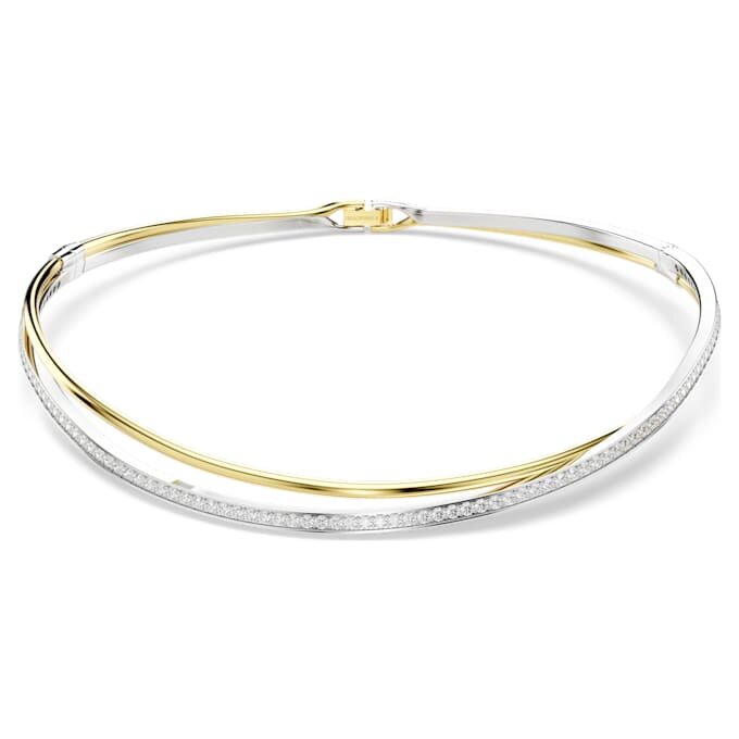 Hyperbola-Choker, Rundschliff, Weiß, Mixed-Metal-Finish Hyperbola-Choker, Rundschliff, Weiß, Mixed-Metal-Finish