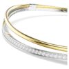 Hyperbola-Choker, Rundschliff, Weiß, Mixed-Metal-Finish Hyperbola-Choker, Rundschliff, Weiß, Mixed-Metal-Finish