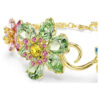 Idyllia-Armband mit gemischten Schliffen, Blume, mehrfarbig, goldfarben plattiert