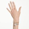 Idyllia-Armband mit gemischten Schliffen, gemischten Motiven, mehrfarbig, goldfarben plattiert