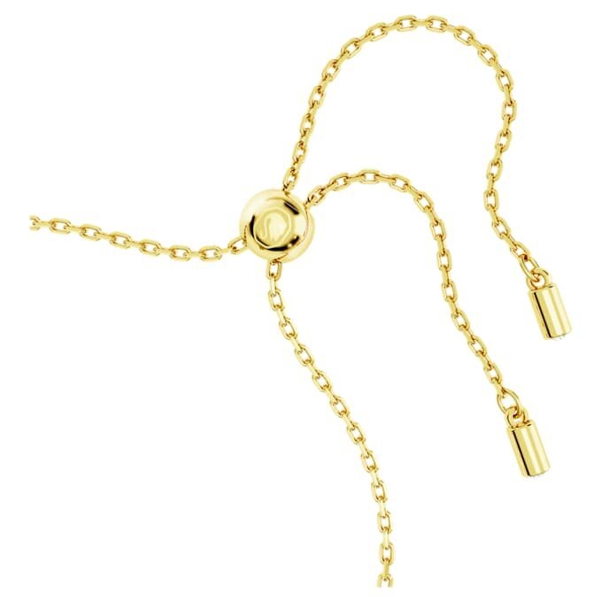 Idyllia-Armband mit gemischten Schliffen, Kleeblatt, grün, goldfarben plattiert Idyllia-Armband mit gemischten Schliffen, Kleeblatt, grün, goldfarben plattiert