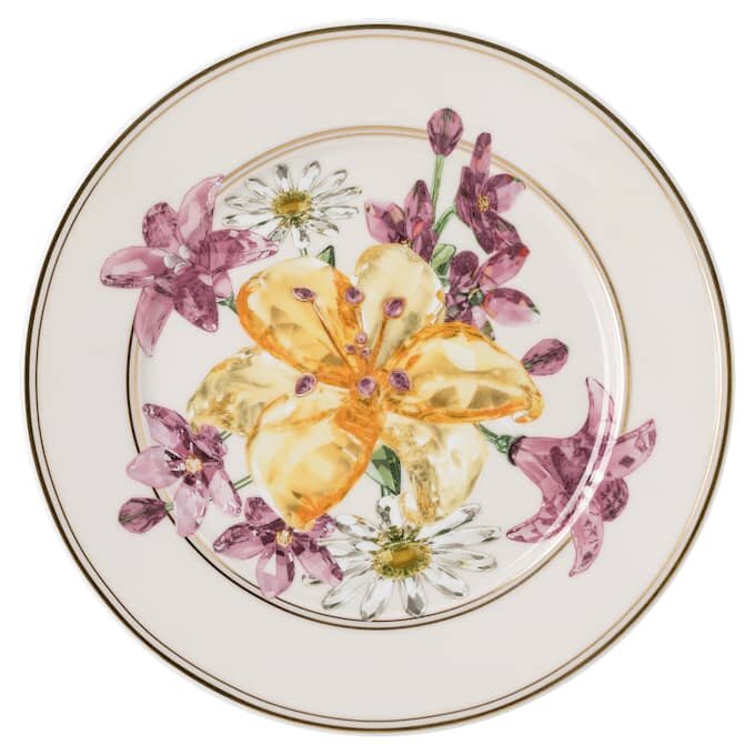 Idyllia Brotteller aus Porzellan, Kristalldruck-Motiv, Blumenstrauß, mehrfarbig Idyllia Brotteller aus Porzellan, Kristalldruck-Motiv, Blumenstrauß, mehrfarbig