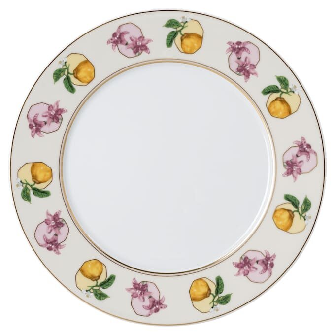 Idyllia Dessertteller aus Porzellan, Kristalldruck-Motiv, Lily Citron, mehrfarbig Idyllia Dessertteller aus Porzellan, Kristalldruck-Motiv, Lily Citron, mehrfarbig