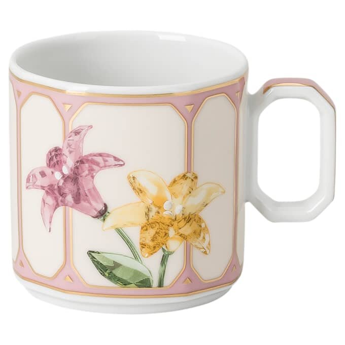 Idyllia Espressotasse mit Untertasse aus Porzellan, Kristall-Print-Motiv, Citron, mehrfarbig Idyllia Espressotasse mit Untertasse aus Porzellan, Kristall-Print-Motiv, Citron, mehrfarbig
