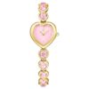 Idyllia Heart Uhr mit Kristall-Armband, rosa, goldfarben