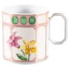 Idyllia Kaffeetasse mit Untertasse aus Porzellan, Kristall-Print-Motiv, Blumen, mehrfarbig Idyllia Kaffeetasse mit Untertasse aus Porzellan, Kristall-Print-Motiv, Blumen, mehrfarbig