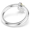 Idyllia-Motivring mit gemischten Schliffen, Herz, Rosa, gemischte Metalloberfläche