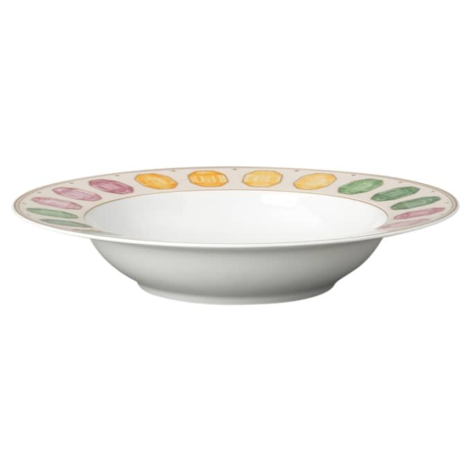 Idyllia Suppenteller aus Porzellan, Kristalldruck-Motiv, Edelstein, mehrfarbig Idyllia Suppenteller aus Porzellan, Kristalldruck-Motiv, Edelstein, mehrfarbig