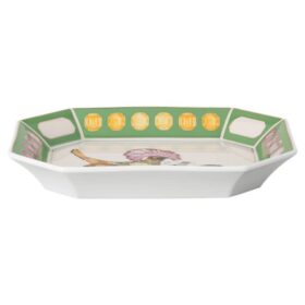Idyllia-Tablett aus Porzellan, Kristall-Druckmotiv, Fliegenfänger, groß, mehrfarbig