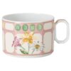 Idyllia Teetasse mit Untertasse aus Porzellan, Kristalldruck-Motiv, Blumenstrauß, mehrfarbig Idyllia Teetasse mit Untertasse aus Porzellan, Kristalldruck-Motiv, Blumenstrauß, mehrfarbig