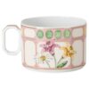 Idyllia Teetasse mit Untertasse aus Porzellan, Kristalldruck-Motiv, Blumenstrauß, mehrfarbig Idyllia Teetasse mit Untertasse aus Porzellan, Kristalldruck-Motiv, Blumenstrauß, mehrfarbig