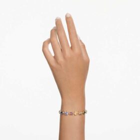Imber-Armband mit gemischten Schliffen, mehrfarbig, goldfarben plattiert