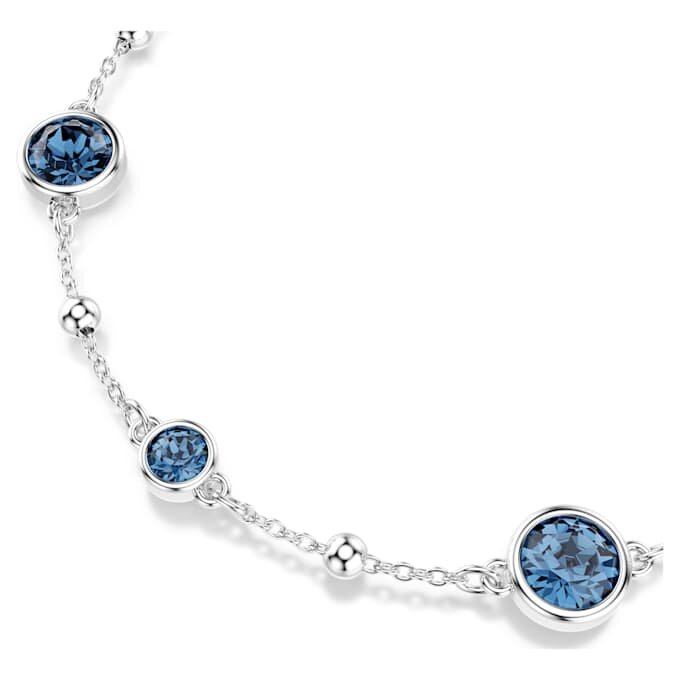 Imber-Armband mit rundem Schliff, blau, rhodiniert Imber-Armband mit rundem Schliff, blau, rhodiniert