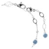 Imber-Armband mit rundem Schliff, blau, rhodiniert Imber-Armband mit rundem Schliff, blau, rhodiniert