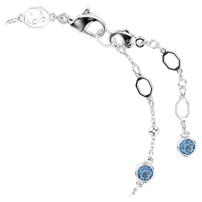 Imber-Armband mit rundem Schliff, blau, rhodiniert Imber-Armband mit rundem Schliff, blau, rhodiniert