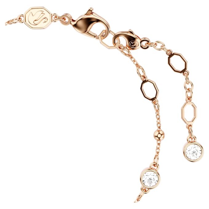Imber-Armband mit rundem Schliff, weiß, roségoldfarben plattiert Imber-Armband mit rundem Schliff, weiß, roségoldfarben plattiert