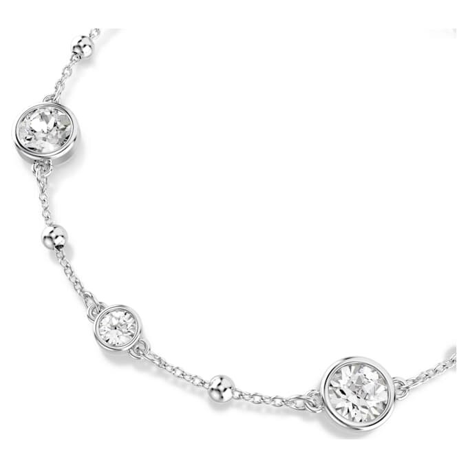 Imber-Armband, Rundschliff, weiß, rhodiniert Imber-Armband, Rundschliff, weiß, rhodiniert