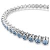 Imber Emily Tennisarmband, Rundschliff, Blau, rhodiniert