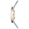 Imber Oval Uhr Swiss Made, Lederarmband, Blau, champagnerfarbene Goldoptik Imber Oval Uhr Swiss Made, Lederarmband, Blau, champagnerfarbene Goldoptik