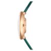 Imber Oval Uhr Swiss Made, Lederarmband, grün, roségoldfarben Imber Oval Uhr Swiss Made, Lederarmband, grün, roségoldfarben