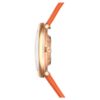 Imber Oval Uhr, Swiss Made, Lederarmband, orange, roségoldfarben Imber Oval Uhr, Swiss Made, Lederarmband, orange, roségoldfarben