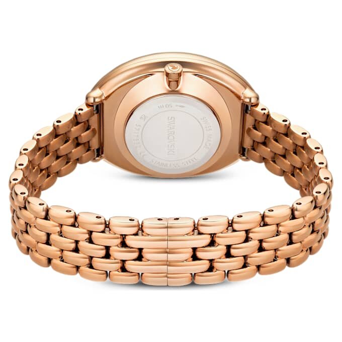 Imber Oval Uhr, Swiss Made, Metallarmband, goldfarben, roségoldfarbenes Finish Imber Oval Uhr, Swiss Made, Metallarmband, goldfarben, roségoldfarbenes Finish