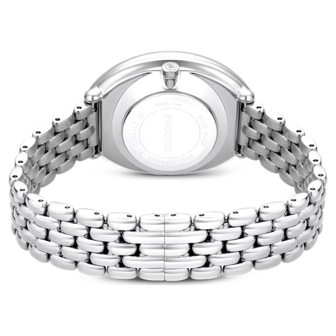 Imber Oval Uhr Swiss Made, Metallarmband, silberfarben, Edelstahl Imber Oval Uhr Swiss Made, Metallarmband, silberfarben, Edelstahl