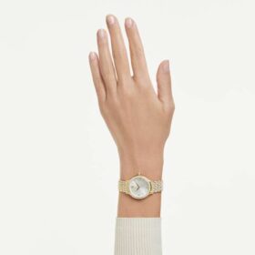 Imber Uhr, Swiss Made, Metallarmband, goldfarben, goldfarbene Oberfläche