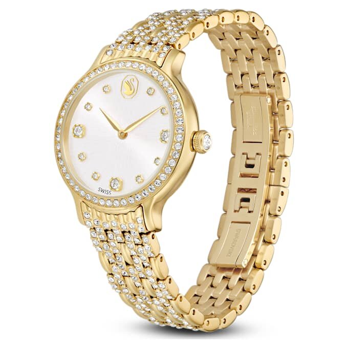 Imber Uhr, Swiss Made, Metallarmband, goldfarben, goldfarbene Oberfläche Imber Uhr, Swiss Made, Metallarmband, goldfarben, goldfarbene Oberfläche