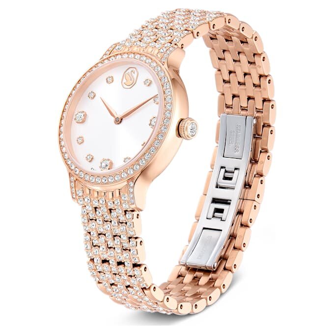 Imber Uhr Swiss Made, Metallarmband, Roségoldfarben, roségoldfarbene Oberfläche Imber Uhr Swiss Made, Metallarmband, Roségoldfarben, roségoldfarbene Oberfläche