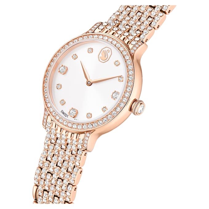Imber Uhr Swiss Made, Metallarmband, Roségoldfarben, roségoldfarbene Oberfläche Imber Uhr Swiss Made, Metallarmband, Roségoldfarben, roségoldfarbene Oberfläche