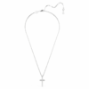 Insigne-Anhänger Pavé, Kreuz, Weiß, rhodiniert Insigne-Anhänger Pavé, Kreuz, Weiß, rhodiniert