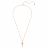 Insigne Kreuz-Anhänger, Weiß, roségoldfarben vergoldet Insigne Kreuz-Anhänger, Weiß, roségoldfarben vergoldet