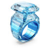 Lucent Cocktailring mit Achtkant-Schliff, Blau Lucent Cocktailring mit Achtkant-Schliff, Blau