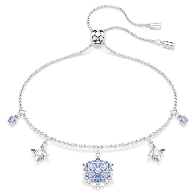 Magic-Armband „Snowflake“, blau, rhodiniert Magic-Armband „Snowflake“, blau, rhodiniert